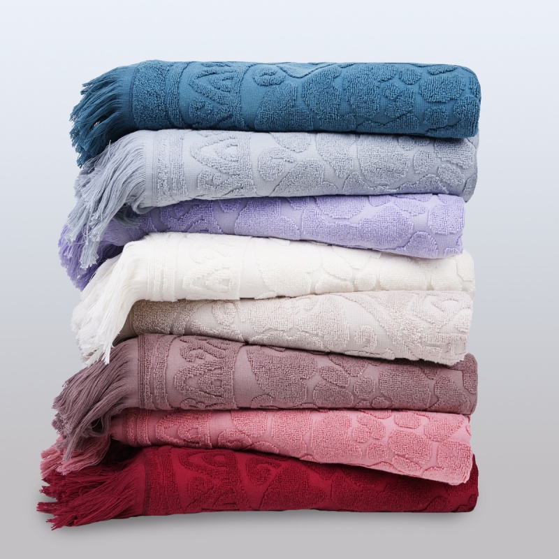 Полотенце махровое "Узелочки" (Коралл)